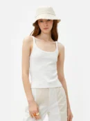 Plain Cotton Undershirt - Wide Neck