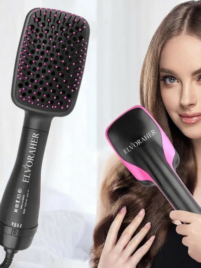 5-in-1 Hot Air Brush Hair Dryer & Styler – Ionic One Step Hair Straightener, Curler and Volumizer Brush