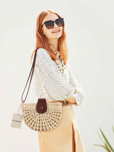 Lightweight Woven Shoulder Bag – Perfect for Summer Looks